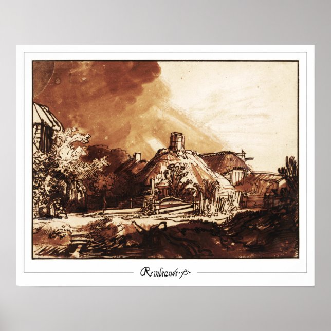 Poster d'art Rembrandt van Rijn Zedign #462 (Devant)