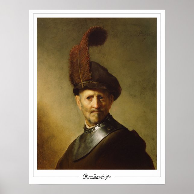 Poster d'art Rembrandt van Rijn Zedign #5 (Devant)