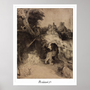 Poster d'art Rembrandt van Rijn Zedign #59