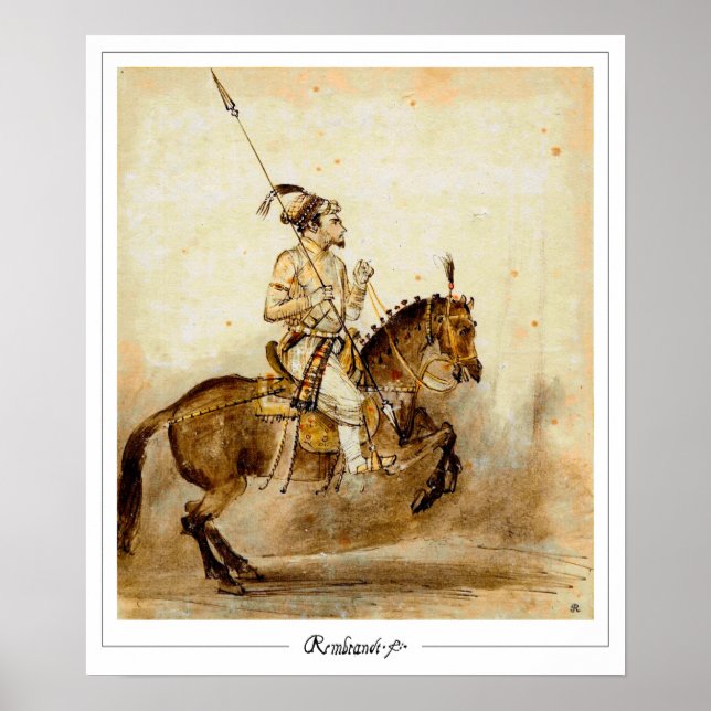 Poster d'art Rembrandt van Rijn Zedign #651 (Devant)
