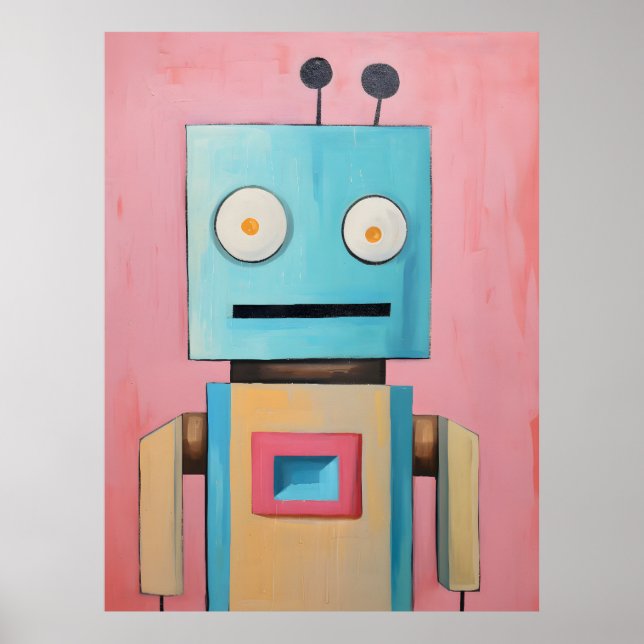 Poster d'art robotique (Devant)