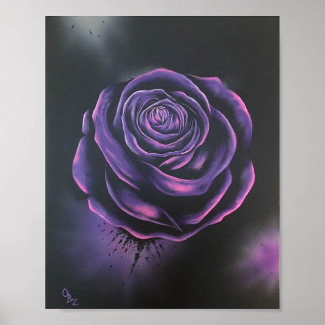 Poster d'art "Rose violet" Imprimer (Devant)