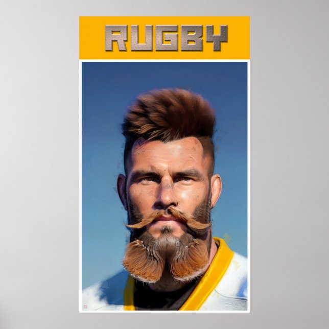 Poster d'art Rugby (Devant)