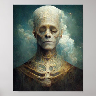 Poster d'art Sci-Fi Imaginaire sombre de la mort a