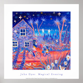 Poster d'art : Soirée magique, Beach Cottage Tresc