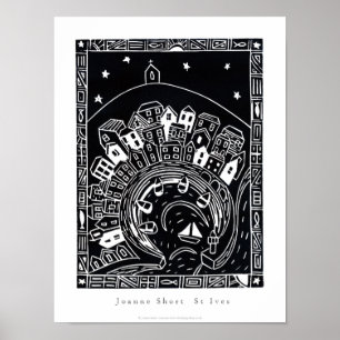 Poster d'art : St Ives, Cornwall. Image de coupe L