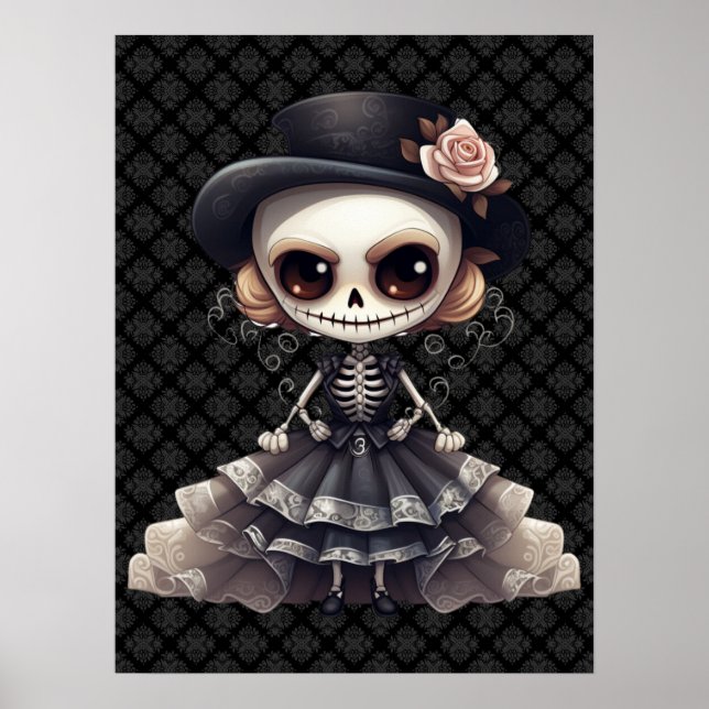 Poster d'art Steampunk Skeleton (Devant)