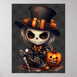 Poster d'art Steampunk Skeleton