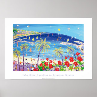 Poster d'art : Sunshine in Paradise, Menton France