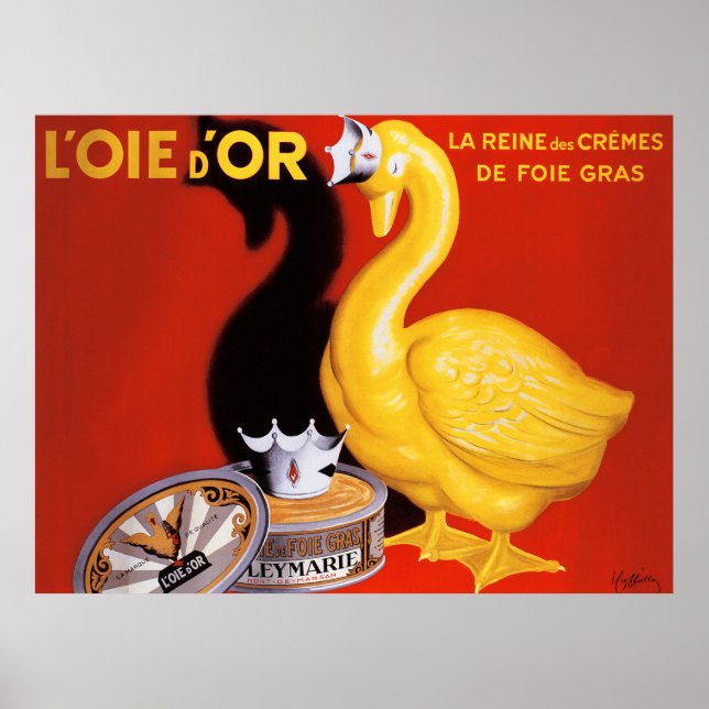 Poster d'art sur la nourriture vintage française s (Devant)