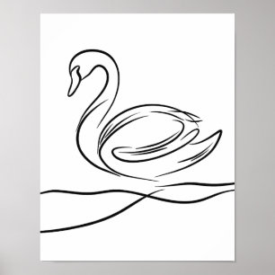 Poster d'art Swan Line   Irish River
