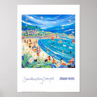 Poster d'art : Swashbuckling Swanpool, Cornwall