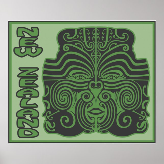 Poster d'art tribal néo-zélandais (Devant)