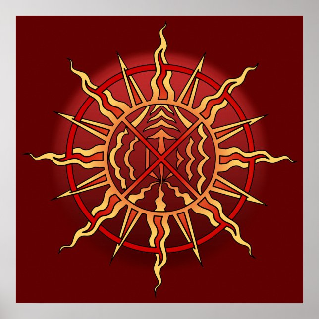 Poster d'art tribal Poster d'impression spirituell (Devant)