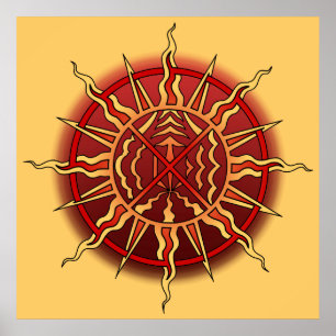 Poster d'art tribal Poster d'impression spirituell