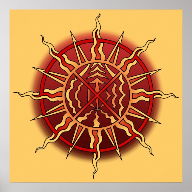 Poster d'art tribal Poster d'impression spirituell (Devant)