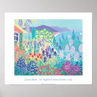 Poster d'art : Un Jardin de Pays Anglais, Italie