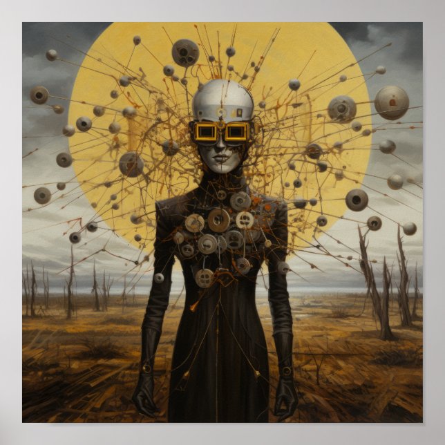 Poster d'art V10 vibrant et mystérieux - Faites-vo (Devant)