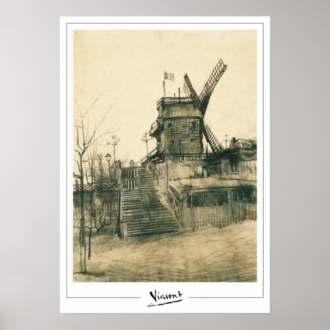 Poster d'art Vincent Van Gogh Zedign #9-2 (Devant)