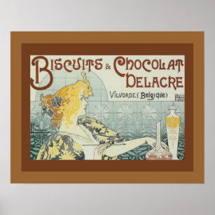 Poster d'Art Vintage Ad French Cookies