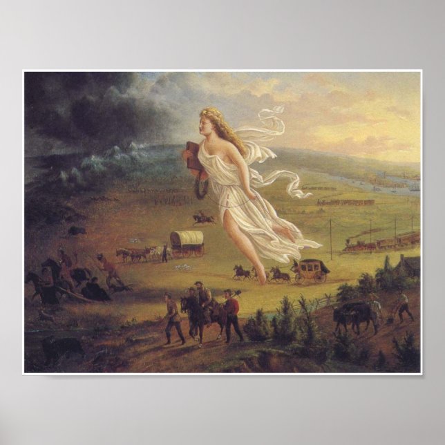 Poster d'art Vintage American Progress (Devant)