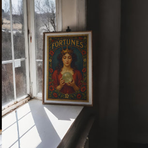 Poster d'art vintage Fortune Teller