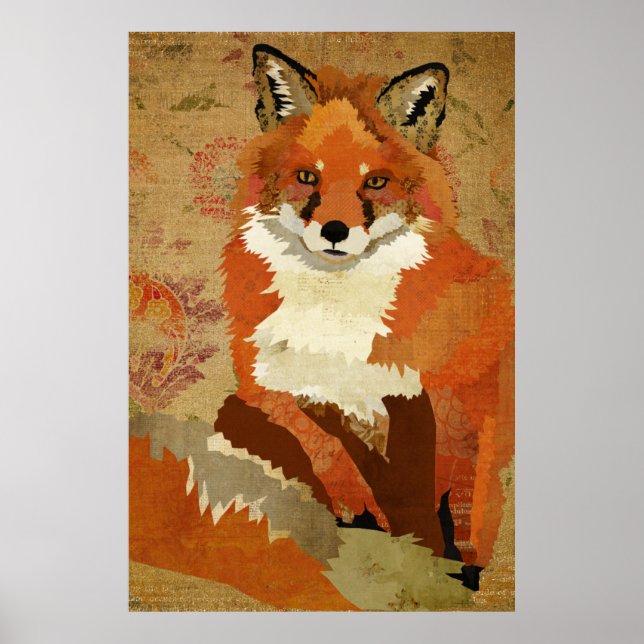 Poster d'art Vintage Red Fox (Devant)