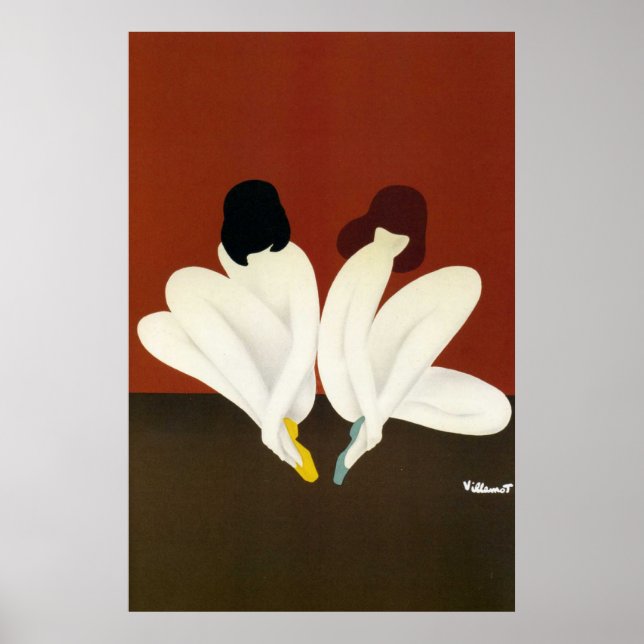 Poster d'art vintage Villemot/ Bally Lotus Imprime (Devant)