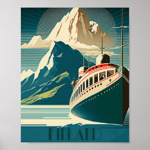 Poster d'art Vintage voyage