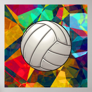 Poster d'art volleyball