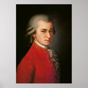 Poster d'art Wolfgang Amadeus Mozart