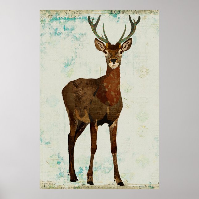 Poster d'art Woodsy Elk (Devant)