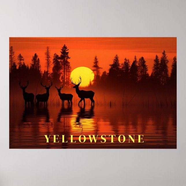 Poster d'art Yellowstone (Devant)