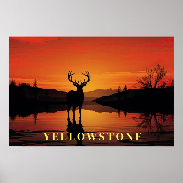 Poster d'art Yellowstone (Devant)