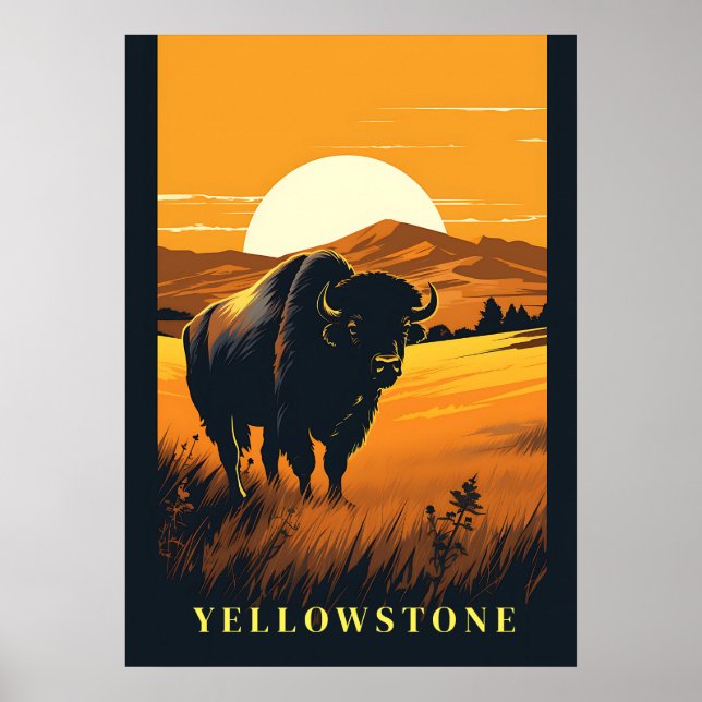 Poster d'art Yellowstone (Devant)