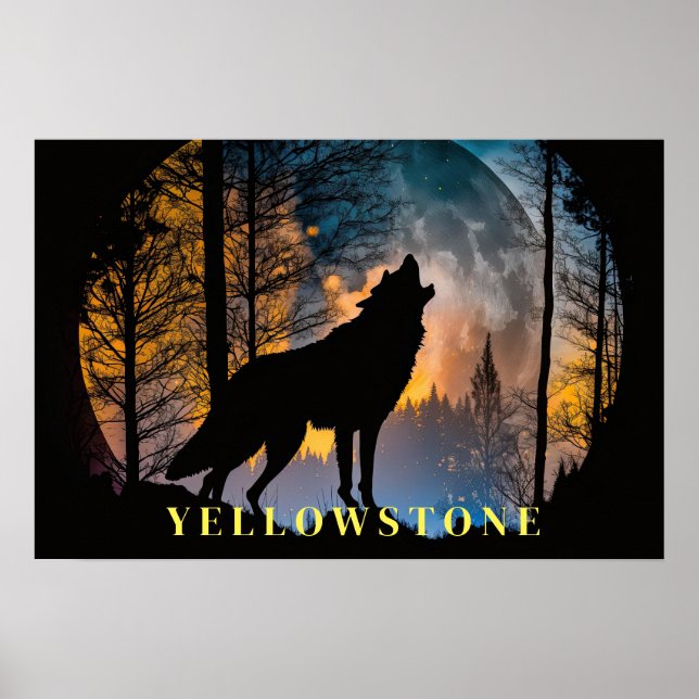 Poster d'art Yellowstone (Devant)