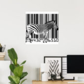 Poster d'art Zebra Barcode (Home Office)