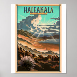 Poster d'artisanat du Parc national de Haleakala L