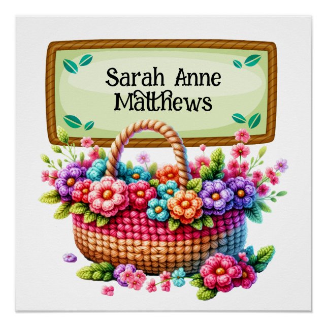 Poster d'artisanat tricot Crochet (Devant)