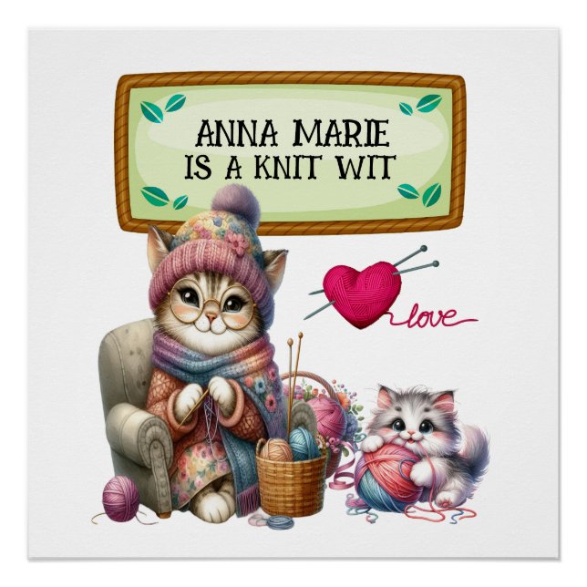 Poster d'artisanat tricot Crochet (Devant)