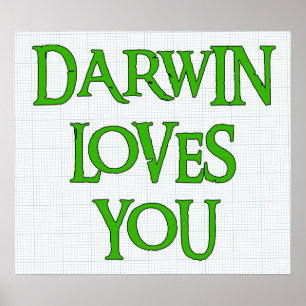 Poster Darwin Loves You