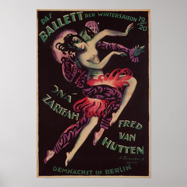 Poster Das Ballett (Le Ballet), Josef Fenneker (Devant)