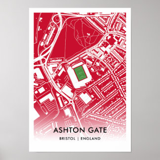 Poster d'Ashton Gate - Accueil du Bristol City FC,