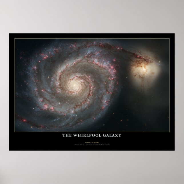 Poster d'astronomie colossale Galaxy Whirlpool (Devant)