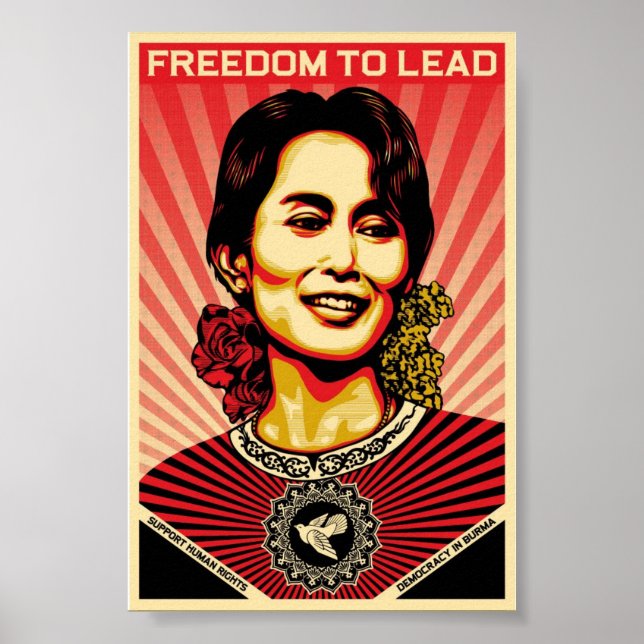 Poster d'Aung San Suu Kyi (Devant)