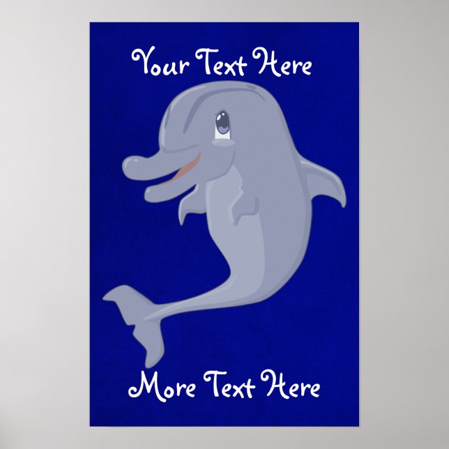 Poster Dauphin Joueur (Devant)