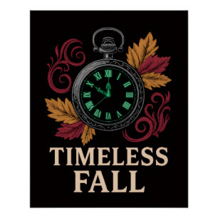 Poster d'automne intemporel