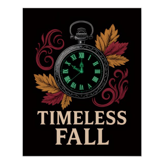 Poster d'automne intemporel (Devant)