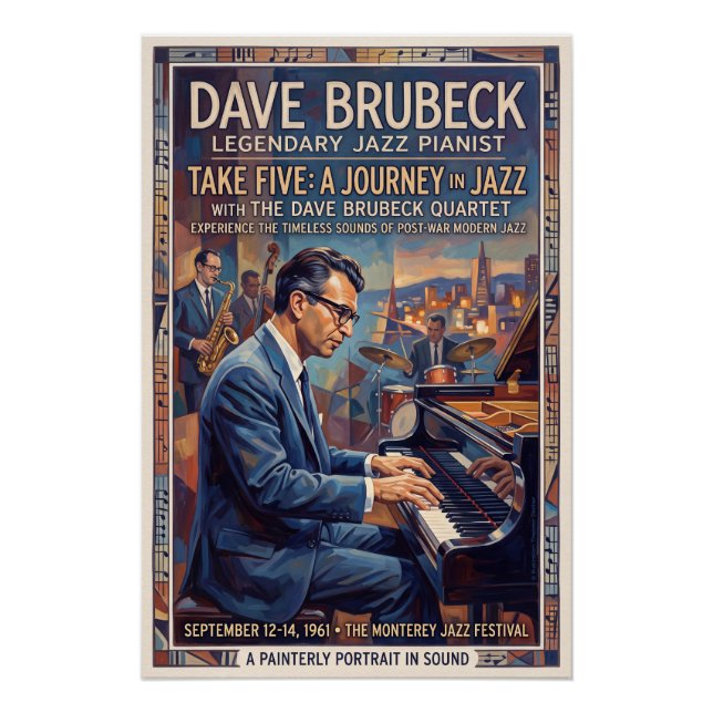 Poster Dave Brubeck  (Devant)