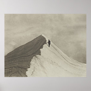 Poster d'aventure vintage Mt. Cook